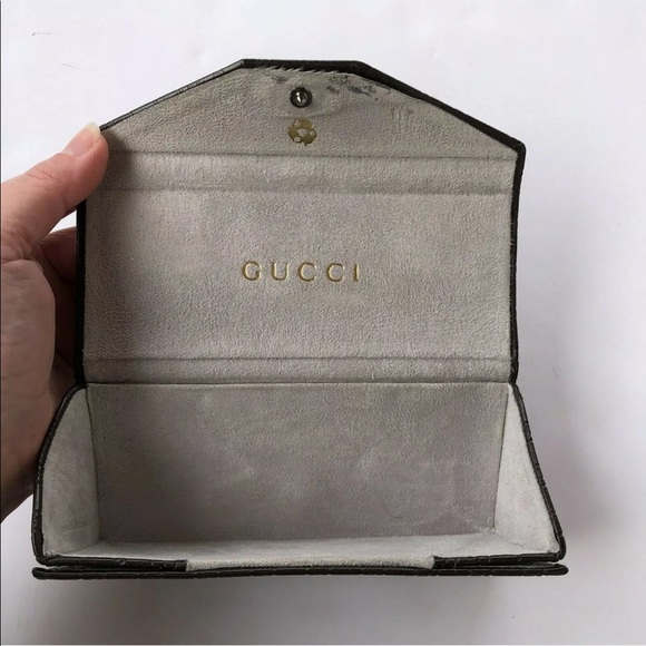 Gucci Purple and Silver Patterned Oversized GG Grey Gradient Lens Sunglasses - Picture 10 of 11